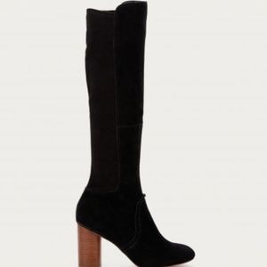 Sole Society ALLEGRA Fringe Tall Boot - 6.5 Black